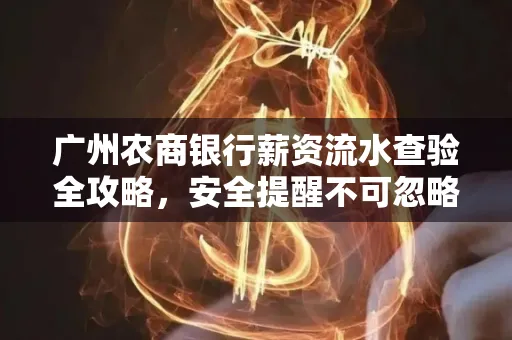 广州农商银行薪资流水查验全攻略,安全提醒不可忽略