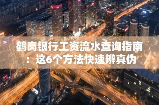 鹤岗银行工资流水查询指南:这6个方法快速辨真伪