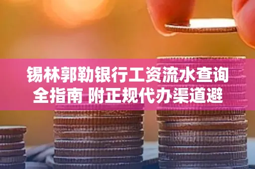 锡林郭勒银行工资流水查询全指南 附正规代办渠道避坑