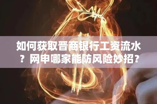 如何获取晋商银行工资流水?网申哪家能防风险妙招?
