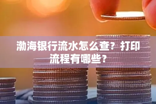 渤海银行流水怎么查?打印流程有哪些?