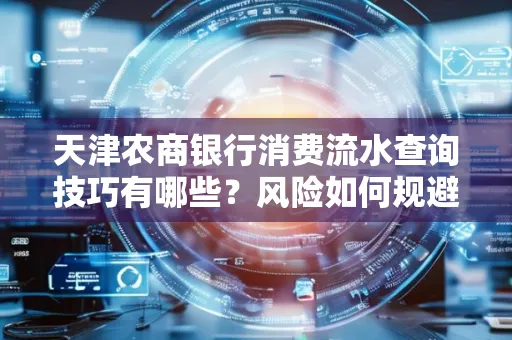 天津农商银行消费流水查询技巧有哪些?风险如何规避?