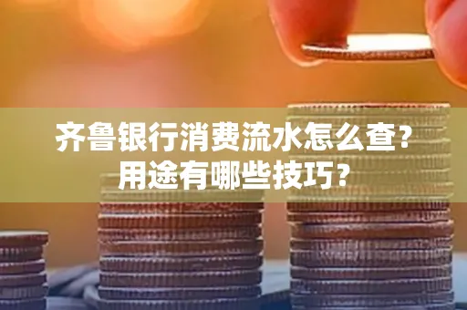 齐鲁银行消费流水怎么查?用途有哪些技巧?