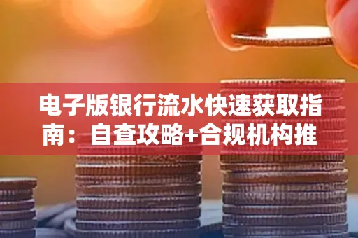 电子版银行流水快速获取指南:自查攻略+合规机构推荐