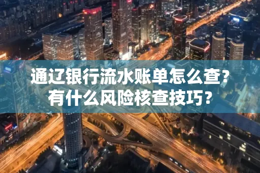 通辽银行流水账单怎么查?有什么风险核查技巧?