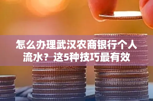 怎么办理武汉农商银行个人流水?这5种技巧最有效