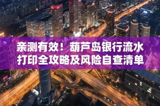 亲测有效!葫芦岛银行流水打印全攻略及风险自查清单