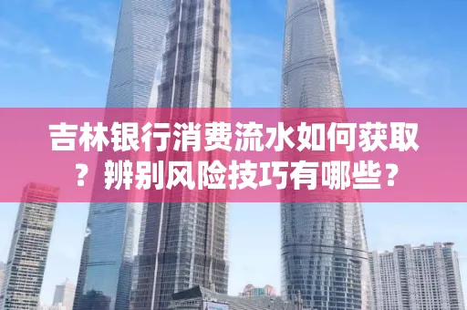 吉林银行消费流水如何获取?辨别风险技巧有哪些?