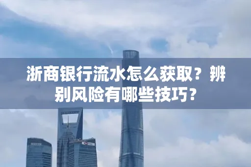 浙商银行流水怎么获取?辨别风险有哪些技巧?