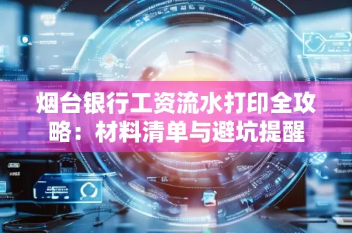 烟台银行工资流水打印全攻略:材料清单与避坑提醒