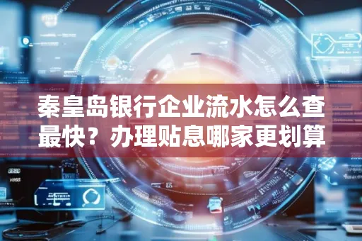 秦皇岛银行企业流水怎么查最快?办理贴息哪家更划算?