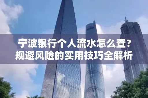 宁波银行个人流水怎么查?规避风险的实用技巧全解析