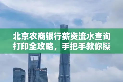 北京农商银行薪资流水查询打印全攻略,手把手教你操作