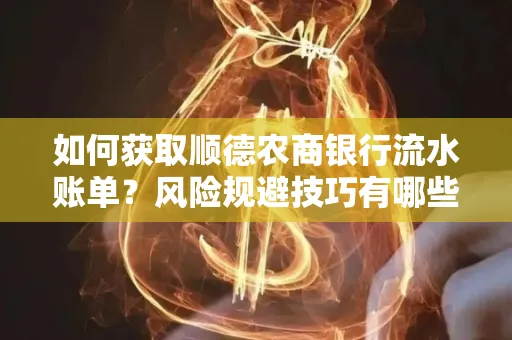 如何获取顺德农商银行流水账单?风险规避技巧有哪些?