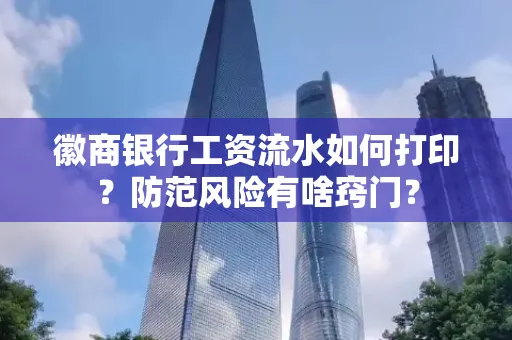 徽商银行工资流水如何打印?防范风险有啥窍门?