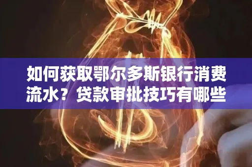 如何获取鄂尔多斯银行消费流水?贷款审批技巧有哪些?