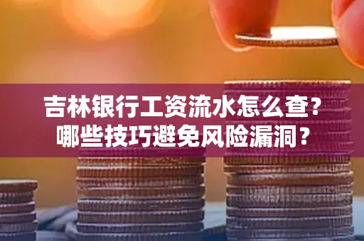 吉林银行工资流水怎么查?哪些技巧避免风险漏洞?